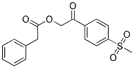 2-[P-(Methylsulfonyl)Phenyl]-2-Oxoethyl Phenylacetate Struktur