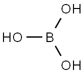 Boric acid powder Struktur