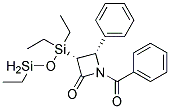 Cis-1-benzoyl-3-triethylsiloxyl-4-phenylazetidin-2-one Struktur