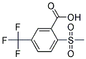 2-(Methylsulphonyl)-5-(trifluoromethyl)benzoic acid Struktur