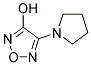 3-Hydroxy-4-(pyrrolidin-1-yl)-1,2,5-oxadiazole Struktur