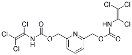 {6-[({[(1,2,2-trichlorovinyl)amino]carbonyl}oxy)methyl]pyridin-2-yl}methyl N-(1,2,2-trichlorovinyl)carbamate Struktur