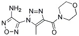 3-Amino-4-[5-methyl-4-(morpholin-4-ylcarbonyl)-1H-1,2,3-triazol-1-yl]-1,2,5-oxadiazole Struktur