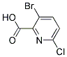 3-Bromo-6-chloropyridine-2-carboxylic acid Struktur