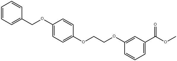 Methyl 3-{2-[4-(benzyloxy)phenoxy]ethoxy}benzoate Struktur