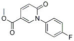 Methyl 1,6-dihydro-1-(4-fluorophenyl)-6-oxopyridine-3-carboxylate Struktur