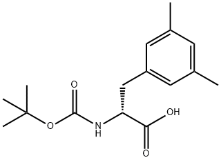 Boc-3,5-Dimethy-D-Phenylalanine Struktur