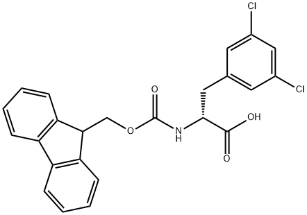 Fmoc-3,5-Dichloro-D-Phenylalanine Struktur