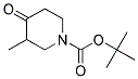 N-(t-butoxy carboNyl)-3-methyl-4-piperidoNe Struktur