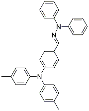 4-N,N-Bis(4-methylphenyl)-amino-benzaldehyde-N,N-diphenylhydrazone Struktur