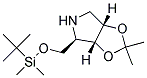 (3AR,4R,6AS)-4-(TERT-BUTYL-DIMETHYL-SILANYLOXYMETHYL)-2,2-DIMETHYL-TETRAHYDRO-[1,3]DIOXOLO[4,5-C]PYRROLE Struktur