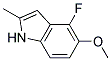 4-FLUORO-5-METHOXY-2-METHYLINDOLE Struktur