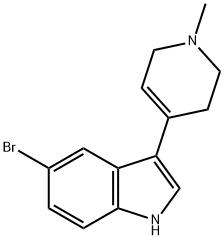 5-BROMO-3-(1-METHYL-1,2,3,6-TETRAHYDRO-PYRIDIN-4-YL)-1H-INDOLE Struktur