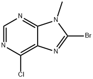 8-BROMO-6-CHLORO-9-METHYL-9H-PURINE Struktur