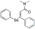 N,N-DIMETHYL-3-PHENYL-3-PHENYLSELENYL ACRYLAMIDE Struktur