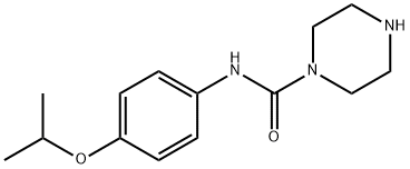 PIPERAZINE-1-CARBOXYLIC ACID (4-ISOPROPOXY-PHENYL)-AMIDE Struktur