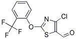 4-CHLORO-2-[2-(TRIFLUOROMETHYL)PHENOXY]-5-THIAZOLECARBOXALDEHYDE Struktur