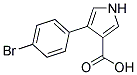 4-(4-BROMOPHENYL)-1H-PYRROLE-3-CARBOXYLIC ACID Struktur