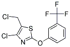 4-CHLORO-5-CHLOROMETHYL-2-[3-(TRIFLUOROMETHYL)PHENOXY]THIAZOLE Struktur