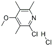 3,5-Dimethyl 4-Methoxy-2-Chloro Methyl Pyridine Hydrochloride Struktur