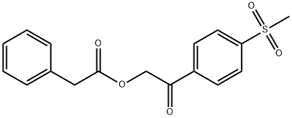 4-(Methylsulfonyl)-Benzoyl Methyl Phenyl Acetate Struktur