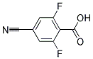 4-cyano-2,6-difluorobenzoic acid Struktur