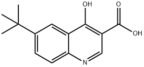 6-tert-Butyl-4-hydroxy- quinoline-3-carboxylic acid Struktur