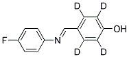 4-{[(P-FLUOROPHENYL)IMINO]METHYL}PHENOL-D4 Struktur