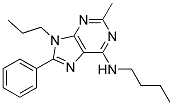 N-BUTYL-2-METHYL-8-PHENYL-9-PROPYL-9H-PURIN-6-AMINE Struktur