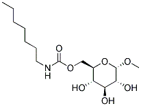 METHYL 6-O-(N- HEPTYLCARBAMOYL)-A-D-GLUCOPYRANOSIDE Struktur