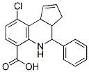 9-CHLORO-3A,4,5,9B-TETRAHYDRO-4-PHENYL-3H-CYCLOPENTA[C]QUINOLINE-6-CARBOXYLIC ACID Struktur