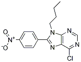 9-BUTYL-6-CHLORO-8-(4-NITROPHENYL)-9H-PURINE Struktur