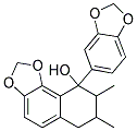 9-(BENZO[D][1,3]DIOXOL-5-YL)-6,7,8,9-TETRAHYDRO-7,8-DIMETHYLNAPHTHO[1,2-D][1,3]DIOXOL-9-OL Struktur