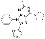 8-(FURAN-2-YL)-2-METHYL-9-PHENYL-6-(PYRROLIDIN-1-YL)-9H-PURINE Struktur