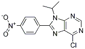 6-CHLORO-9-ISOPROPYL-8-(4-NITROPHENYL)-9H-PURINE Struktur