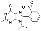 6-CHLORO-9-ISOPROPYL-2-METHYL-8-(2-NITROPHENYL)-9H-PURINE Struktur