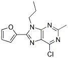 6-CHLORO-8-(FURAN-2-YL)-2-METHYL-9-PROPYL-9H-PURINE Struktur