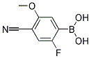 4-CYANO-2-FLUORO-5-METHOXYPHENYLBORONIC ACID Struktur