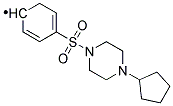 4-(4-CYCLOPENTYL-PIPERAZINE-1-SULFONYL)-PHENYL- Struktur