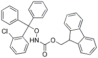 O-(2-CHLOROTRITYL)-N-FMOC-HYDROXYLAMINE Struktur