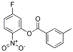 5-FLUORO-2-NITROPHENYL 3-METHYLBENZOATE, TECH Struktur