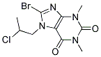 8-BROMO-7-(2-CHLOROPROPYL)-1,3-DIMETHYL-2,3,6,7-TETRAHYDRO-1H-PURINE-2,6-DIONE, TECH Struktur