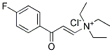 N,N,N-TRIETHYL-3-(4-FLUOROPHENYL)-3-OXOPROP-1-EN-1-AMINIUM CHLORIDE, TECH Struktur