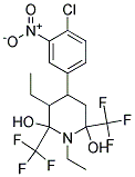 DIETHYL 4-(4-CHLORO-3-NITROPHENYL)-2,6-DIHYDROXY-2,6-BIS(TRIFLUOROMETHYL)PIPERIDINE-, TECH Struktur