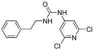 N-(2,6-DICHLORO-4-PYRIDYL)-N'-PHENETHYLUREA, TECH Struktur