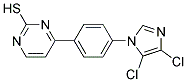 4-[4-(4,5-DICHLORO-1H-IMIDAZOL-1-YL)PHENYL]PYRIMIDINE-2-THIOL Struktur