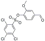 4-FORMYL-2-METHOXYPHENYL 2,4,5-TRICHLOROBENZENESULFONATE Struktur