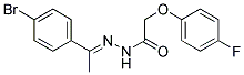 N'-[(1E)-1-(4-BROMOPHENYL)ETHYLIDENE]-2-(4-FLUOROPHENOXY)ACETOHYDRAZIDE Struktur