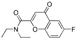 6-FLUORO-4-OXO-4H-CHROMENE-2-CARBOXYLIC ACIDDIETHYLAMIDE Struktur