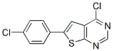 4-CHLORO-6-(4-CHLOROPHENYL)THIENO[2,3-D]PYRIMIDINE Struktur